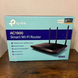 New in Box TP–Link AC1900 Smart Wi-Fi Router Wireless (Archer A9)